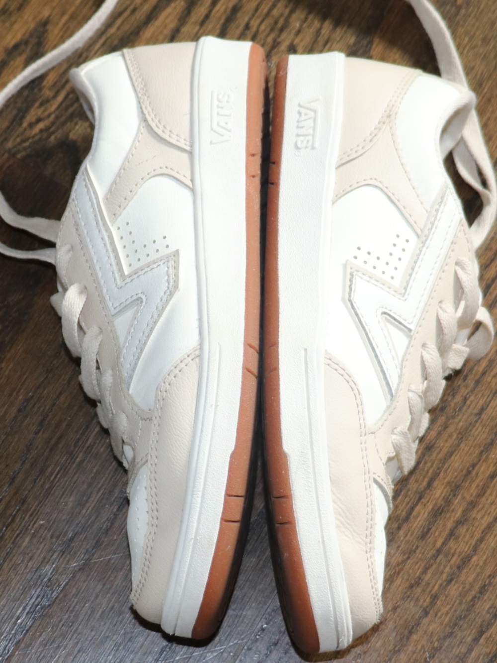 Vans Lowland Comfy Cush Sneaker Off White Cream Womens Size 6.5 Men 5.0 - Picture 5 of 11